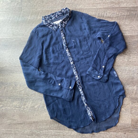 Sheer Button Down - Picture 1 of 3